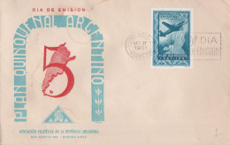 Argentinien Brief Mit Flugzeug 1951 FDC - Cartas & Documentos