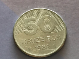 Münze Münzen Umlaufmünze Brasilien 50 Cruzeiros 1983 - Brasil