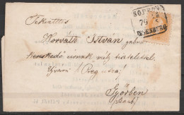Hongrie - Imprimé Affr. 2kr (N°32 Y/T) Càd "SOPRON /15-3-1870/ Ödenburg" Pour CYÖB RAAB - Ungebraucht