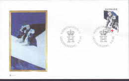 Denmark Ersttags Brief Premier Jour Lettre FDC Cover 1994 Prince Henrik Red Cross Rotes Kreuz Croix Rouge Cruz Roja - FDC