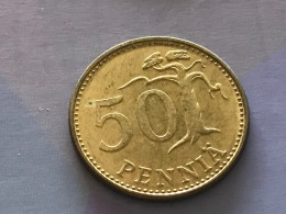 Münze Münzen Umlaufmünze Finnland 50 Penniä 1972 - Finlande