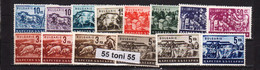 1940 /1944 Regular Issue - BULGARIAN ECONOMY 412/23+420(a+b)+ 422(a+b,) 14v.-MNH BULGARIA / BULGARIE - Nuovi