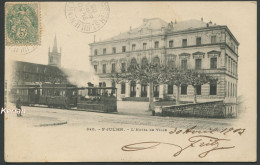 St-Julien - Tramway - L'Hôtel De Ville - N° 340 Pittier Phot-édit. - Voir 2 Scans - Saint-Julien-en-Genevois