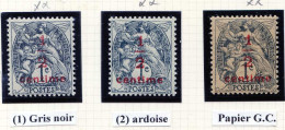 Réf 83 > FRANCE  TYPE BLANC < N° 157 * * 3 Valeurs Variété De Teinte Et GC < Neuf Luxe -- MNH * * - 1900-29 Blanc