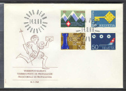 Ajedrez - Chess Suiza 1968 FDC  - Bern - Echecs