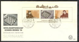 Ajedrez - Chess Surinam 1984 FDC  - - Echecs