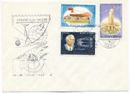 COV 46 - 958 Aviation-Cosmos, Romania - Cover - Used - 1985 - Altri (Aria)