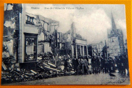 HERVE  -  Rue De L'Hôtel De Ville  Et L' Eglise Après Bombardements - Herve