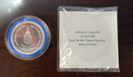 Thailand Coin Silver 800 Baht 2010 84th Princess Bejaratana Y515 + Certification - Tailandia