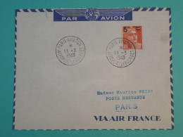 DJ 10  FRANCE   BELLE LETTRE  1949  A  PARIS   +AFFF. INTERESSANT+ - 1927-1959 Lettres & Documents