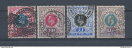 1902 Natal- South Africa - Stanley Gibbons N. 140-143 - Watermark CC - 2824 Alti Valori - Usati - Sonstige & Ohne Zuordnung