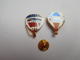 2 Beaux Pin's En EGF , Montgolfière , Primagaz - Fesselballons