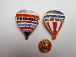 2 Beaux Pin's En EGF Et Relief , Montgolfière , Primagaz - Luchtballons