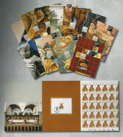 - ITALIA 2002 - FOLDER Al FACCIALE - Collana UFFIZI - CUSTODIA Con 11 Folder - Cat. ? € - Lotto N. XXX - Folder