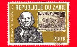 CONGO - ZAIRE - Usato - 1980 - Sir Rowland Hill - Leopardo (Panthera Pardus) - 200 - Usati