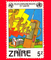 CONGO - ZAIRE - Usato - 1982 - Telecomunicazioni E Salute - Infant And Portophone - 5 - Gebruikt