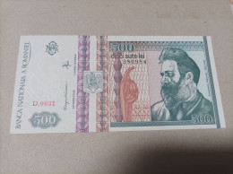 Billete De Rumanía De 500 Lei, Año 1992, Nº Bajo 0031, UNC - Roumanie