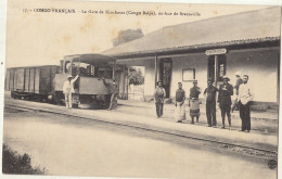 Congo Français La Gare De Kinchassa Congo Belge En Face De Brazzaville - Kinshasa - Leopoldville