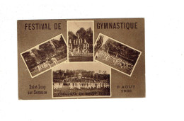 Cpa - 70 - Saint-Loup-sur-Semouse - Festival De Gymnastique - 9 Août 1936 - ANIMATION Gymnastes - Concours De DELLE - - Saint-Loup-sur-Semouse