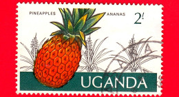 UGANDA - Usato - 1975 - Agricoltura - Coltivazioni - Frutta - Ananas - Pineapple - 2 - Ouganda (1962-...)