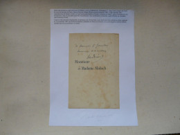 VIEUX PAPIERS - AUTOGRAPHE : Marcel PREVOST - Monsieur Et Madame MOLOCH - Ecrivains