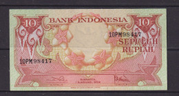 INDONESIA - 1959 10 Rupiah UNC Banknote - Indonesië