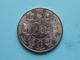 2003 > L'EUROPE DES 15 * 1995-2003 ( Voir / See Scan ) +/- 31 Gr. / 4 Cm. ( Cu/Ni ) - Elongated Coins