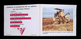 Calendrier 1962, PEC, Agriculture, Fumure, 2 Scans, Moissonneuse Batteuse - Klein Formaat: 1961-70