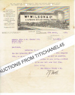 1914 GLASGOW - Letter From Wm WILSON & C° - Steam Boiler Manufaturer - Royaume-Uni
