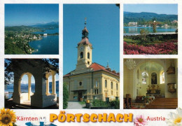 1 AK Österreich / Kärnten * Pörtschach Am Wörther See - Mit Dabei Die Pfarrkirche Heiliger Johannes Der Täufer * - Pörtschach