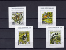 Madagascar 1988, WWF, Lemurs, 4BF - Singes