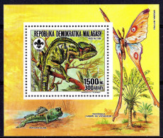 Madagascar 1988, Scout, Camaleont, Butterfly, BF - Kikkers