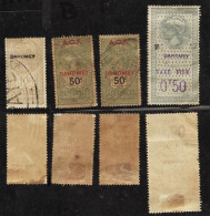 French Dahomey Tax Stamps Late1800s To WW1, 4  Used, Hinged - Usati