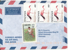Tanzania Air Mail Cover Sent To Germany 31-7-1997 FLAMINGOES - Tanzanie (1964-...)
