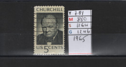 PRIX FIXE Obl  781 YT 880 MIC 1264 SCO 1246 GIB Winston Churchill 1965  58A/11 - Gebraucht