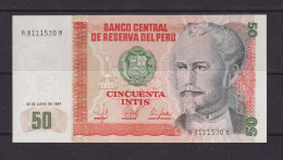 PERU - 1987 50 Intis UNC Banknote - Peru