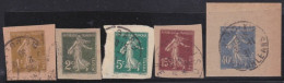 France  .  Y&T   .    5 Timbres   .     O        .     Oblitéré - Used Stamps