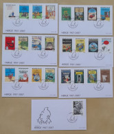 Année 2007 : FDC 3636-3639 - Hergé : Tintin Kuifje - 2001-2010