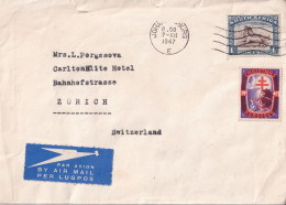 SOUTH AFRICA 1947 COVER With 1947 CHRISTMAS STAMP. - Lettres & Documents