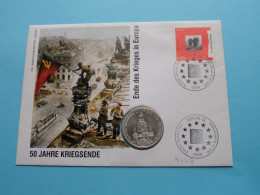 50 Jahre KRIEGSENDE - Foto Jewgeni Chaldej Mai 1945 ( Zie/See Scans ) Coin 10 DM 1995 J ( Silber ) ! - Commémoratives