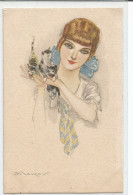Mauzan 42-3. Belle Carte. Femme Avec Chatons - Mauzan, L.A.