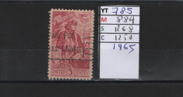 PRIX FIXE Obl  785 YT 884 MIC 1268 SCO 1250 GIB Dante Alighieri Poète 1965 58A/11 - Gebraucht