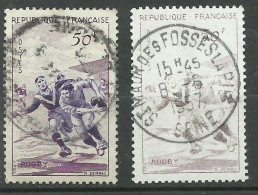 France N°1074   Rugby   Gris Et Noir   Oblitéré B/TB  Le Timbre Type Sur Les Scans Pour Comparer Soldé ! ! ! - Used Stamps