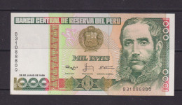 INDONESIA - 1988 1000 Intis UNC Banknote - Peru