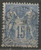 France - Sage - Quartiers De Paris - Cachet Type A2BIS AVEC N° Bureau - "PARIS 18 R.D'AMSTERDAM" - 1876-1898 Sage (Type II)