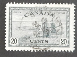 CANADA YT 222 OBLITÉRÉ "FAUCHEUSE-LIEUSE" ANNÉE 1946 - Gebraucht