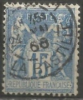 France - Sage - Quartiers De Paris - Cachet Type A2BIS AVEC N° Bureau - "PARIS 21 R.DE LA BASTILLE" - 1876-1898 Sage (Type II)