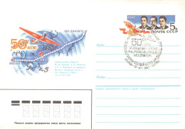 USSR - ENVELOPE 1987 POLAR Flight FDC / 6029 - 1980-91