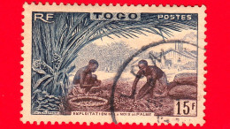 TOGO - Usato - 1954 - Lo Sfruttamento Delle Noci Di Palma - 15 - Gebraucht