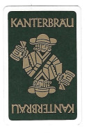 1a 1 Losse Speelkaart Brij. Kanterbräu Obernai.Frankrijk - Other & Unclassified